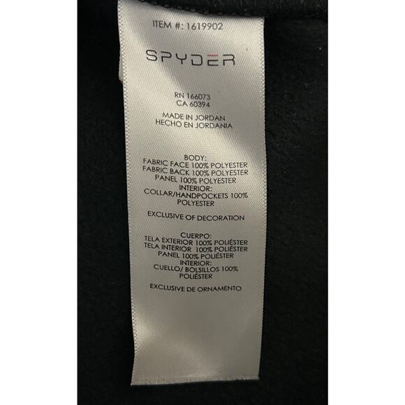 Spyder Pullover Men’s Large Black Bandit Half 1/2 Zip Jacket Sweatshirt 1619902 - Picture 3 of 10
